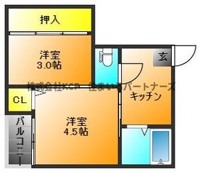 プレアール西町Ⅱの物件間取画像